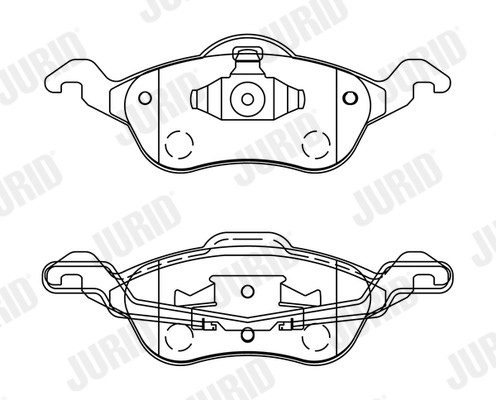 Jurid 571967J Bremsbelagsatz, Scheibenbremse For Ford Ford Australia-image