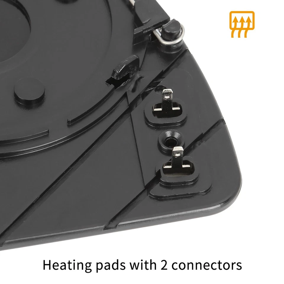 Espejo de vidrio térmico con placa de respaldo lado del pasajero para Mercedes-Benz E500 E550 Foto 4 de 4