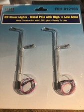 Rock Island Hobby 12103 HO Scale Street Lights with High  Low Arms HH