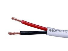 2 Conductor Speaker Wire - CL2 Rated, 99.9 250 Feet, White