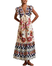 Camila Blanco Midi Dress Women's  8