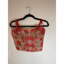 Victoria's Secret Dream Angels Unlined Underwire Floral Corset Size 36D NWT
