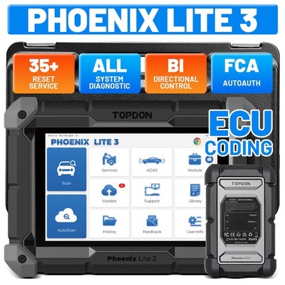 2026 TOPDON Phoenix Lite3 Advanced Diagnostic Scanner All System Scan ECU Coding