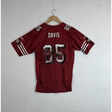 Reebok Red San Francisco 49ers Vernon Davis Jersey Fits Small