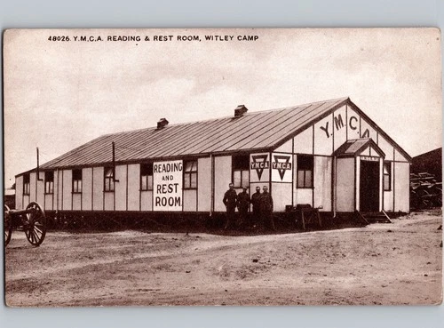 c1915 YMCA Reading Rest Room Witley Military Camp WW1 WWI World War 1 Postcard
