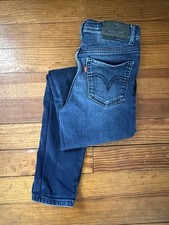 Levis Girls 720 High Rise Super Skinny Jeans Blue Size 8 Dark Denim