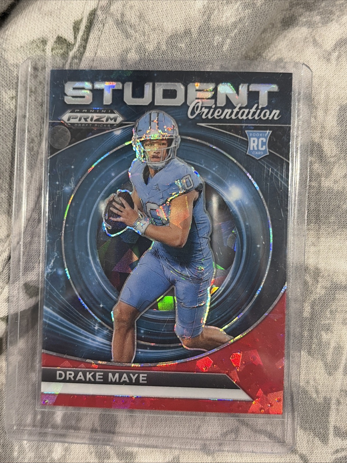 2024 Panini Prizm Draft - Student Orientation Drake Maye #SO-DM Red Ice Prizm