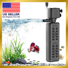 40-150 Gallon Internal Aquarium Filter, 4-in-1 Submersible Power Fish Tank Filte