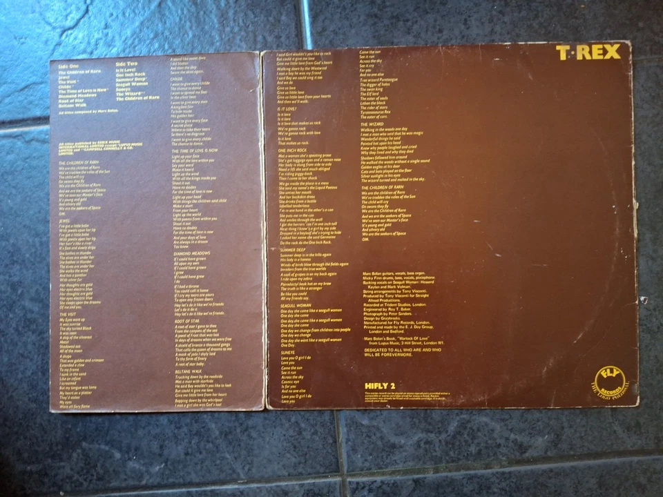 T REX "T REX" VINYL LP 1970 (PLAY TESTED) - Image 4 of 4