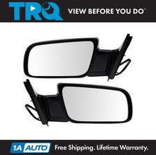 Trq Mirrors Power Black Folding Leftright 2pc Set Fits 1999-00 Gmc Sierra 1500