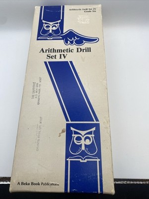 Vintage Abeka Arithmetic Drill Set IV  1983   Complete Card Set