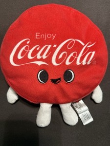 Funko Coca-Cola Coke Bottle Cap  8" Plush Red Stuffed