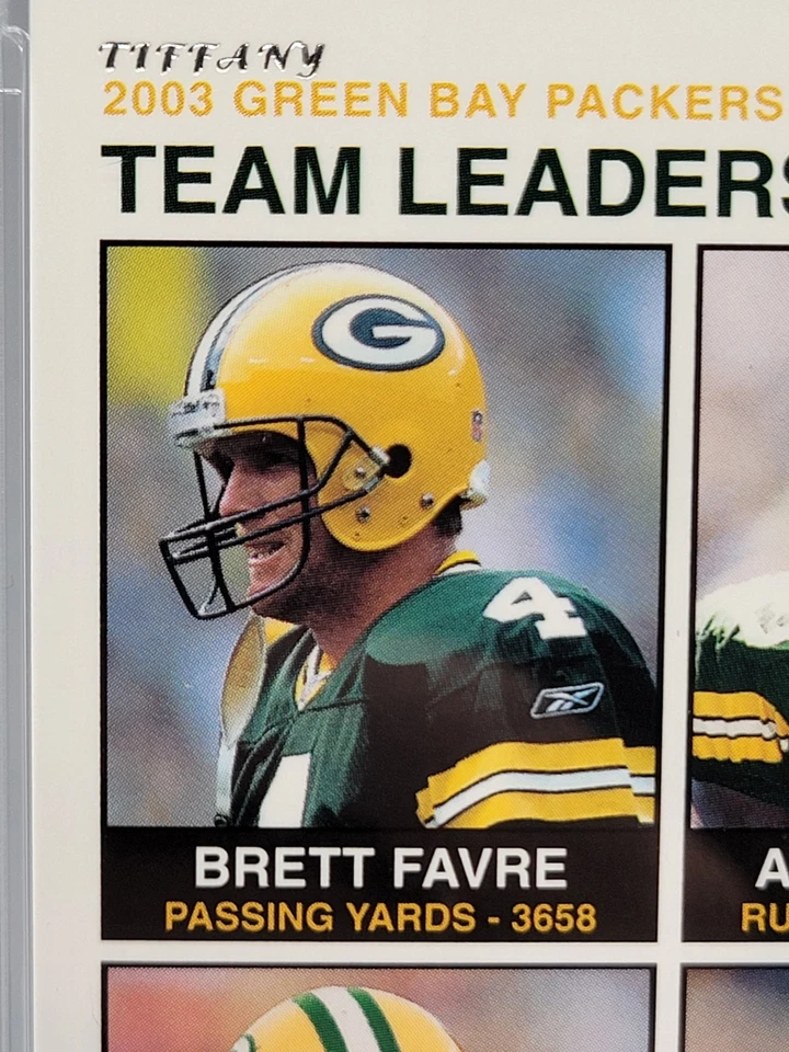 2003 Fleer Green Bay Packers Tiffany #/200 SSP PSA Mint HOF Pop 1 🧀 - Image 4 of 4