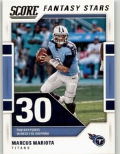 2017 Score Marcus Mariota Fantasy Stars #5 Tennessee Titans