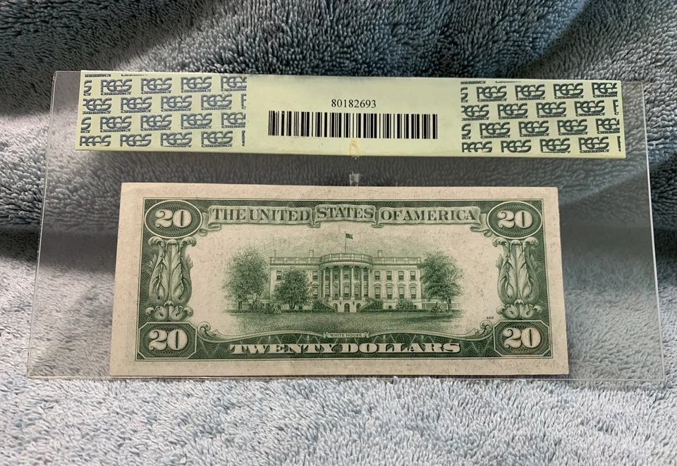 1934 B $20 Federal Reserve Note Fr 2056-B PCGS Currency 55 PPQ - Image 2 of 3
