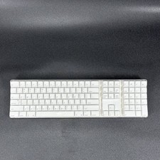 Apple Wireless Keyboard A1016 White English Layout Numeric Keypad CLEAN WORKS