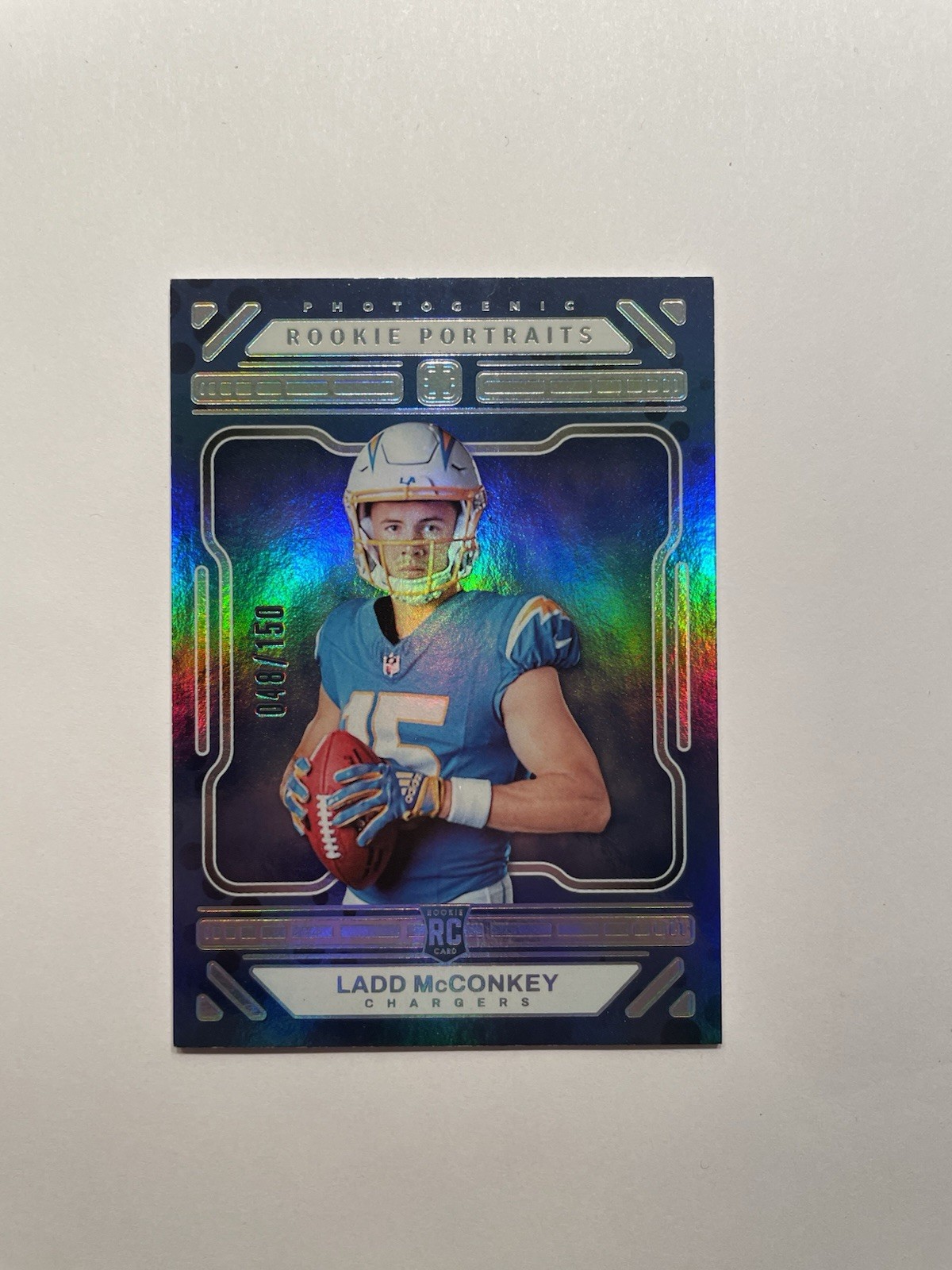 2024 Panini Photogenic - Rookie Portrait Ladd McConkey #162 Silver /150 (RC)