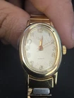 Vintage TIMEX Ladies Dress Watch Oval Gold Tone Quartz Accuracy New Battery
