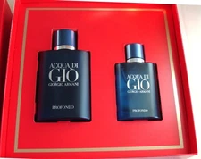 Giorgio Armani ACQUA DI GIO PROFONDO 2Pc Gift Set 75ml+40ml Spray Bx Men Cologne