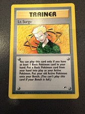 Lt. Surge 101/132 Gym Heroes LP Pokémon Vintage on eBay