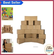 Medium Moving Boxes 18x14x12 20 Pack Corrugated Cardboard Shipping Mailing