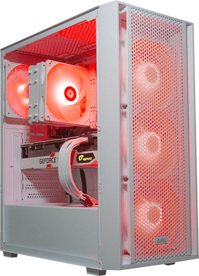 AMD Ryzen 7800X3D, 32GB DDR5 RAM, 1TB SSD, RTX 4070 Gaming PC - Aura GC2 White