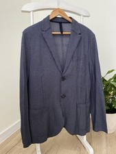 Harris Wharf London Men s Cotton Sport Coat Two Button Blazer Size 52