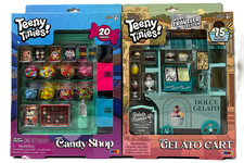 Teeny Tinies Teeny Gelato Cart Ice Cream Stand Teeny Candy Shop 6 Lot of 2