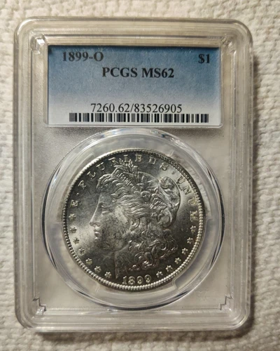 1899 o Morgan silver dollar PCGS MS62