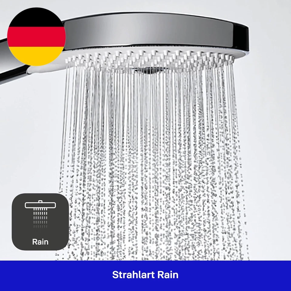 Duravit Universal Duschsystem, Duschset Mit Strahlart Rain, Duschstange (700 Mm) - Bild 3 von 4