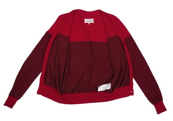 Maison Martin Margiela 14 Cotton Striped Knit Cardigan Size