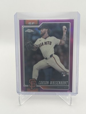 CARSON WHISENHUNT 2026 TOPPS CHROME ROOKIE PINK REFRACTOR /250 #142