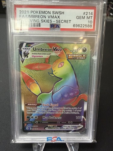 Umbreon VMAX graded PSA 10 for sale on eBay