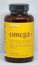LifeVantage Omega+ Cognitive Support Supplement 90 Softgels New Sealed Bottle
