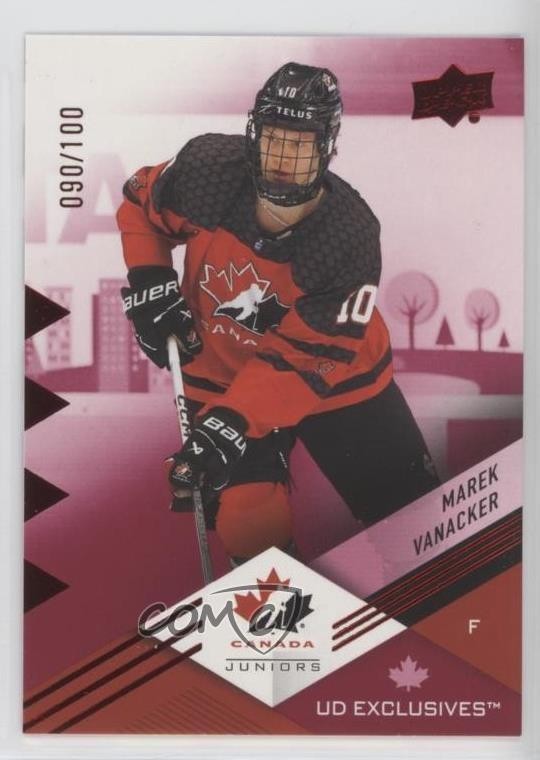2024 Upper Deck Team Canada Juniors Exclusives 90/100 Marek Vanacker #33 1hk5