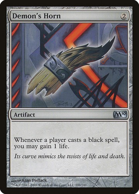 #ad Demon#x27;s Horn NonFoil Magic 2010 209 NM MTG $1.99