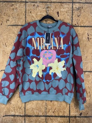 Hbat Nirvana Sweater Large Harts Logo EM Crewneck NWT