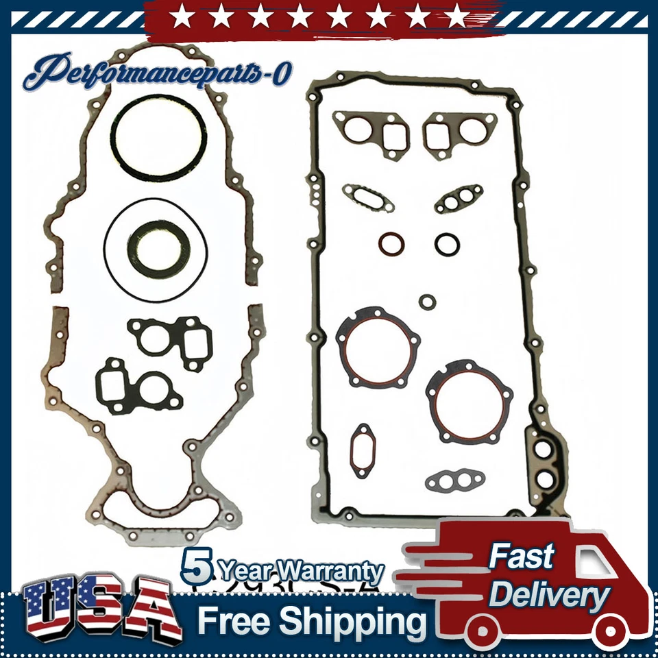 Juego de juntas de motor para Chevrolet Silverado 1500 2001-2007 4,8 L V8 Foto 3 de 3