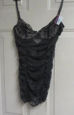 ADORE ME - STRETCH LACE - NO PANTIES - UNDERWIRE - SIZE  M-  BLACK- NWT