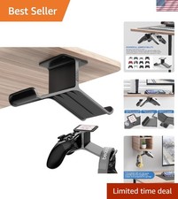 Compact Under Desk Controller Holder  Headphone Stand for All Major Consoles