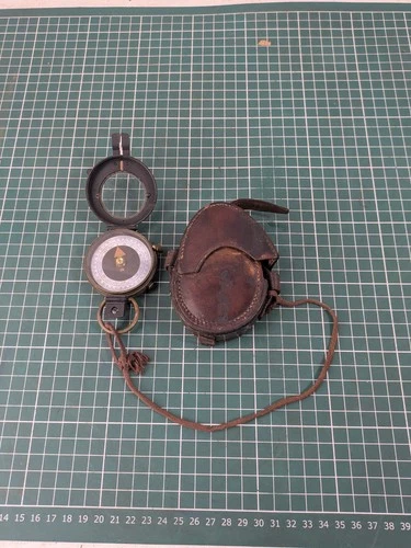 WW1 British Military Officers Compass Dated 1912 by Short & Mason With Case