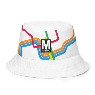 Washington DC Metro (WMATA) - Metro Rail Map Bucket Hat - Metrorail