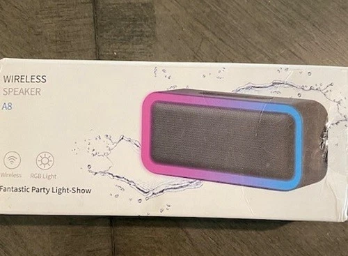 Kunodi Bluetooth 5.0 Wireless RGB Party Speaker w/ Light Show 18 Hr Play Time A - Image 2 of 2