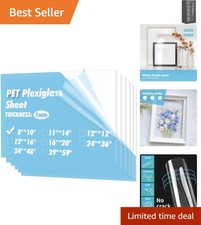 5-Pack of Lightweight 8x10" Clear Plastic Sheets - Customize Your Creations