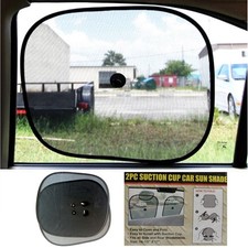 2 Sun Shade Visor Shield Side Rear Window Car Auto Mesh Screen Baby Sunscreen 