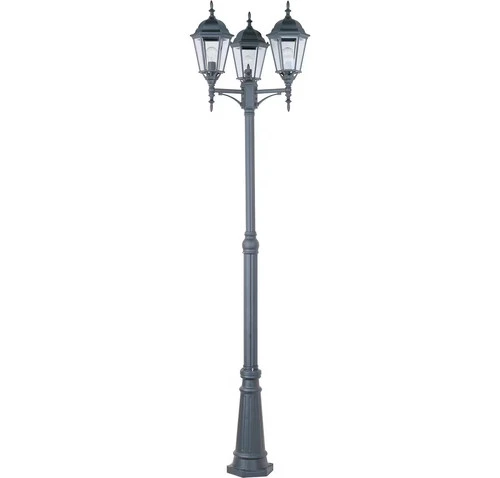 Maxim 1105BK Poles 24" 3-Light Outdoor Post Lantern in Black - Picture 1 of 2