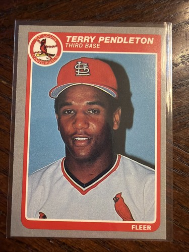 Terry Pendleton #236 1985 Fleer card