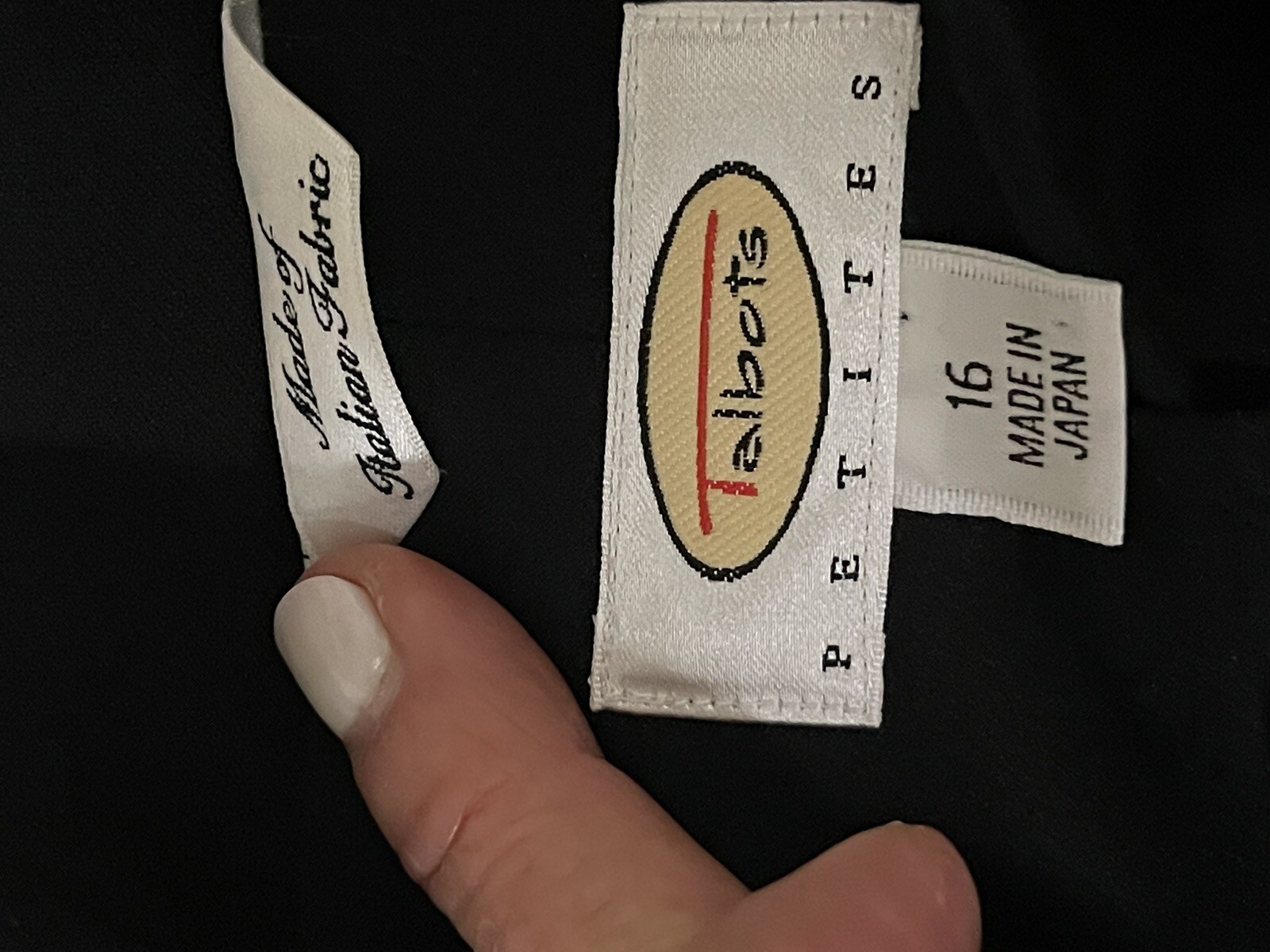 Talbots Jacket Wool Black Button Blazer Jacket Sz… - image 2