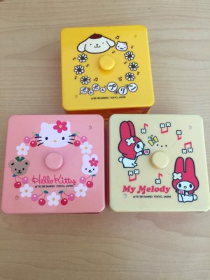 Sanrio Vintage Stackable Jewelry Boxes Purin Hello Kitty Melody Trinkets  Plush