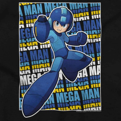 Vintage Retro Mega Man Video Game Character Womens or Mens Crewneck T Shirt Tee - Picture 2 of 7